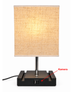Skjult kamera i bordlampe med Full HD, WiFi og USB-lading