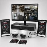 Komplett Hikvision 4K-overvåkningspakke med kameraer, 4- kanals opptaker og valgfritt tilbehør